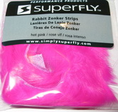 ������ �������� 3-4 ��. (�����) zonker strips fuchsia Super Fly